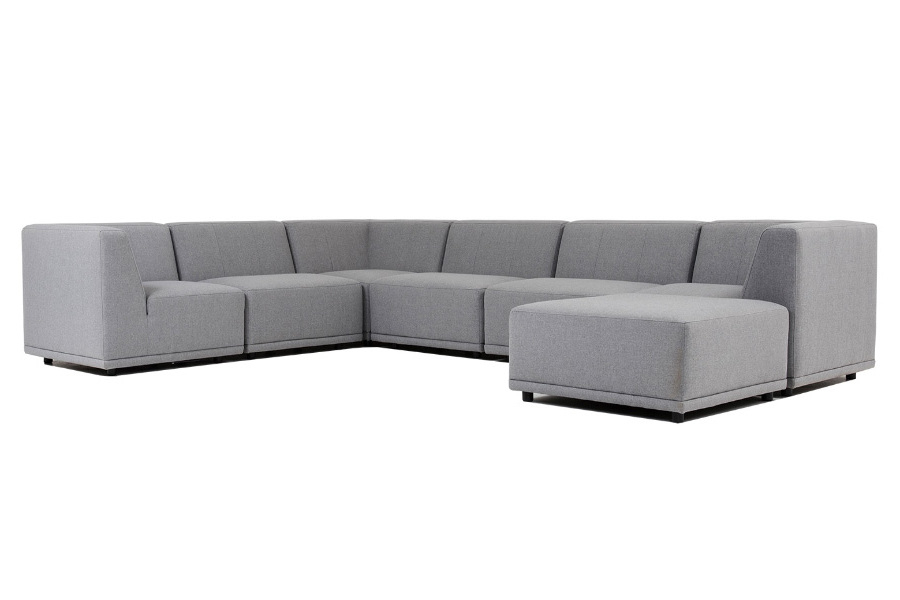 New York  Hjørnesofa Med Puf Syv Moduler