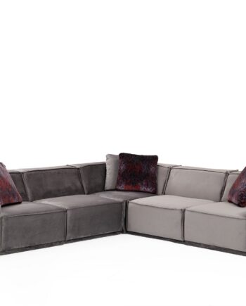 Nordvrk Lego Hjørnesofa Grå Polyester