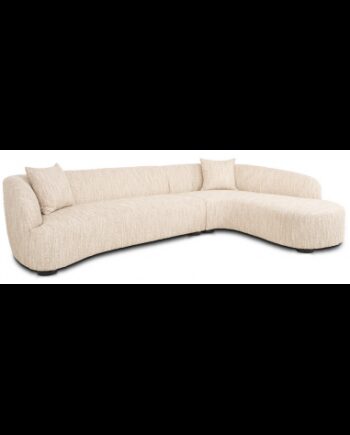 Pandora Højrevendt Chaiselong Sofa Boucl Polyester 344 110 170 Beige