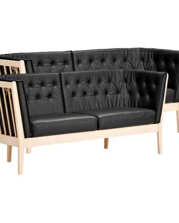 Stouby Maria Sofasæt Anilin Semper Læder Sort