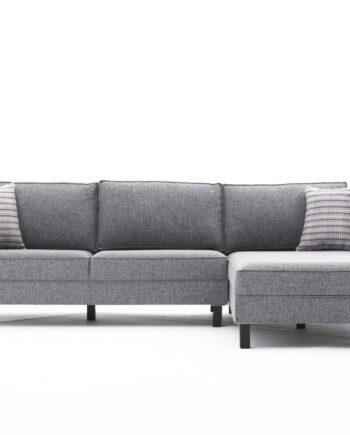 Nordvrk Kale Linned Hjørnesofa Højre Grå Polyester