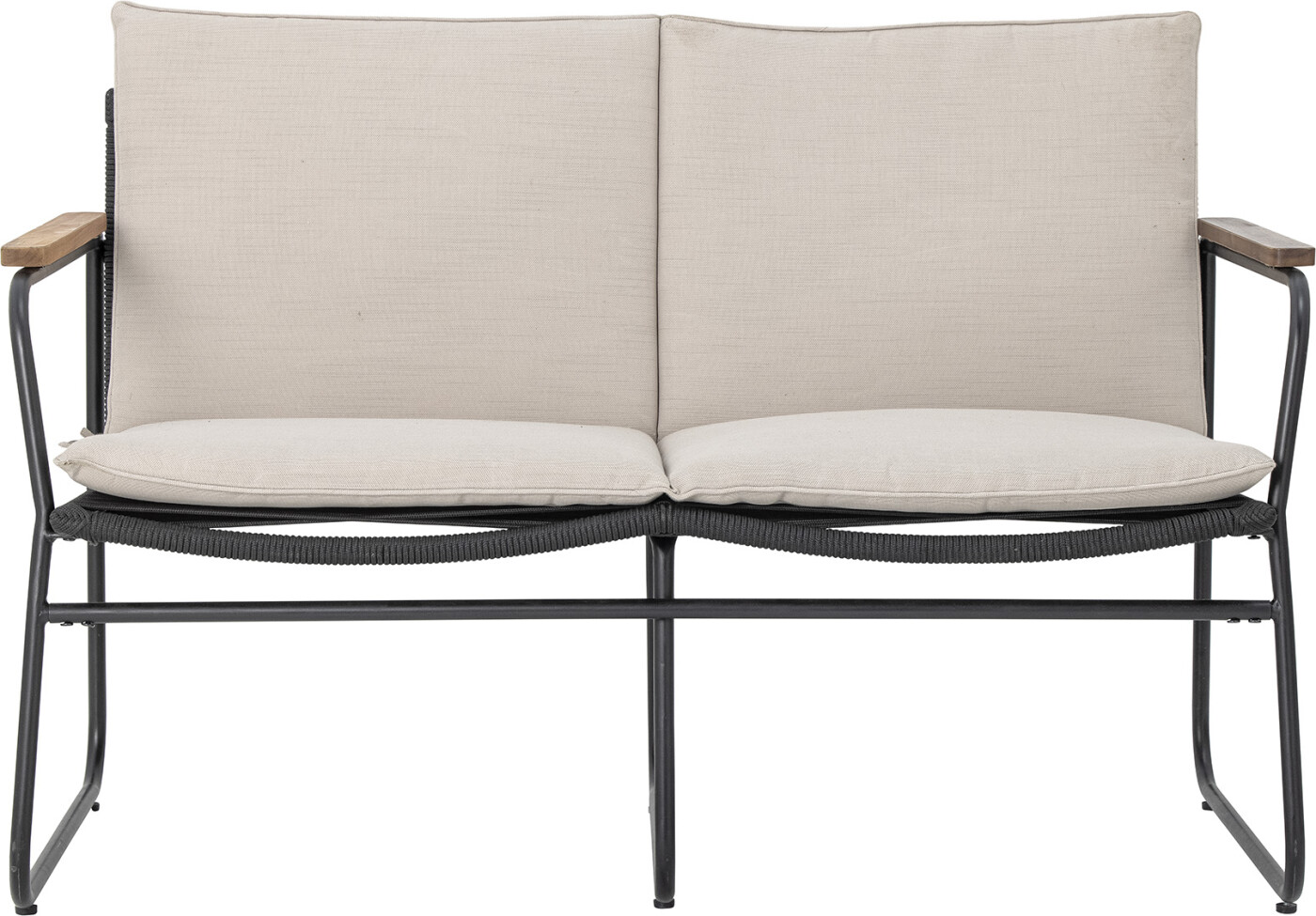 Bloomingville Hampton Sofa Sort Metal Havesofa Pers