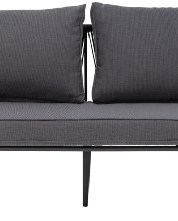 Bloomingville Pavone Sofa Sort Metal Havesofa Flet