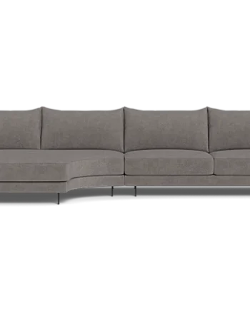Samba Double Day Sofa Med Rund Chaiselong Rund Rio Arm
