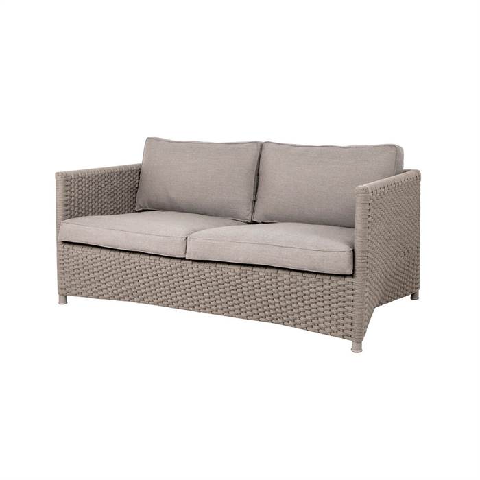 Cane Line Diamond Pers Sofa Taupe Inkl Hynder