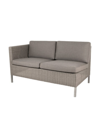 Cane Line Dining Lounge Sofa 2pers Højre Modul Taupe 153