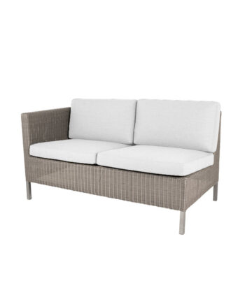 Cane Line Dining Lounge Sofa 2pers Højre Modul White 153