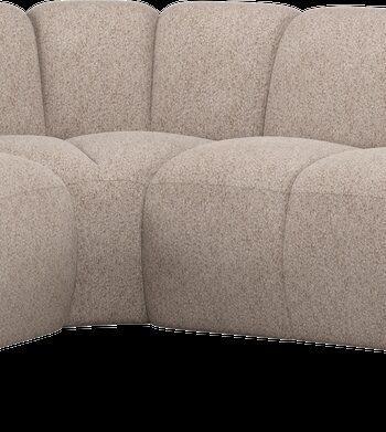 Hjørnesofa Woood Mojo Venstrevendt Chaiselong 310x230 Mørk Sand Chenille 100 Polyester