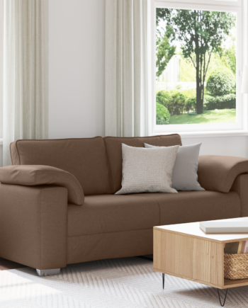 Sofa Med Pude Brun 180 Stof