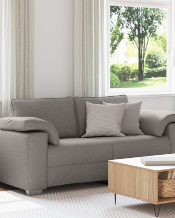 Sofa Med Pude Gråbrun 180 Stof