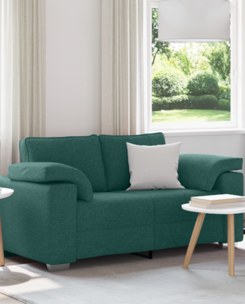 Sofa Med Pude Mørkegrøn 160 Stof