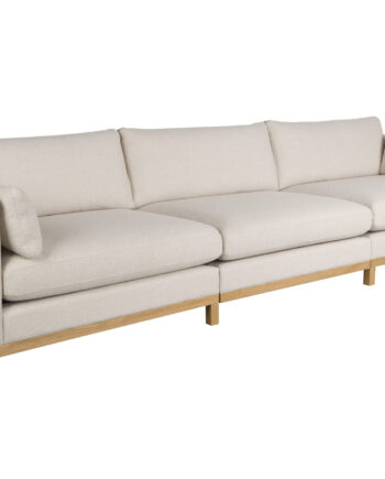 Zuiver Blossom Pers Sofa Sand Polyakryl Natur Egetræ