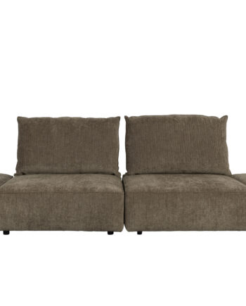 Zuiver Hunter Personers Sofa Mos Fløjl Plast