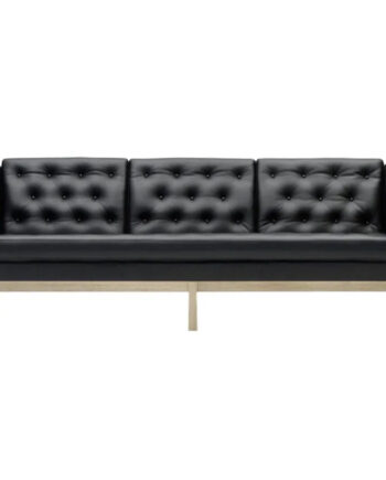3pers Sofa Ej315 Sort Cava Læder Sæbe