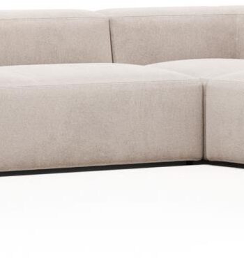 Hjørnesofa Kave Home Blok Formet Stof Beige 320x230