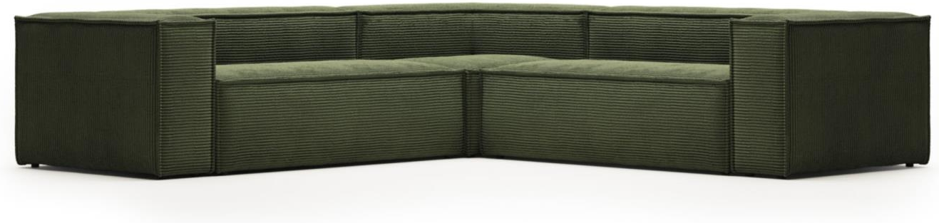 Hjørnesofa Kave Home Blok Grøn Corduroy Personers Sofa 290x290
