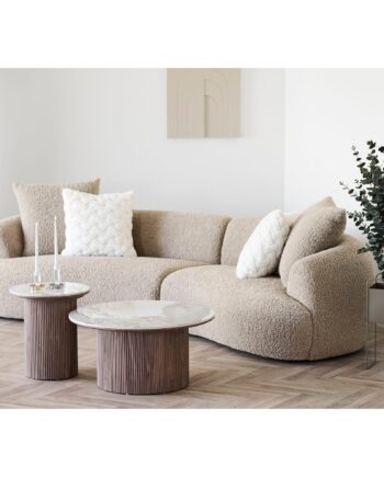 House Nordic Dali Sofa Med Puder Lysebrun Boucl