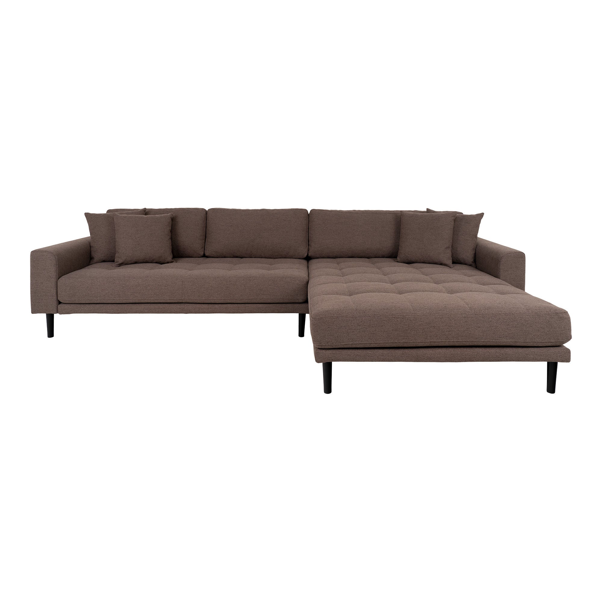 House Nordic Lido Lounge Sofa Højrevendt Brun Hn1055