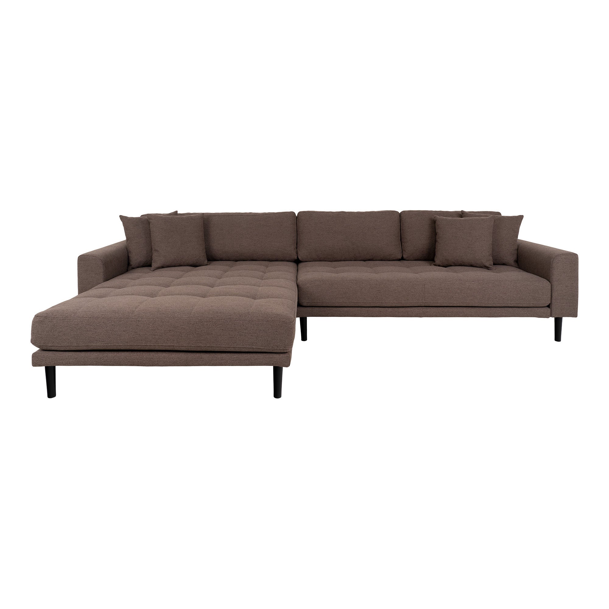 House Nordic Lido Lounge Sofa Venstrevendt Brun Hn1055