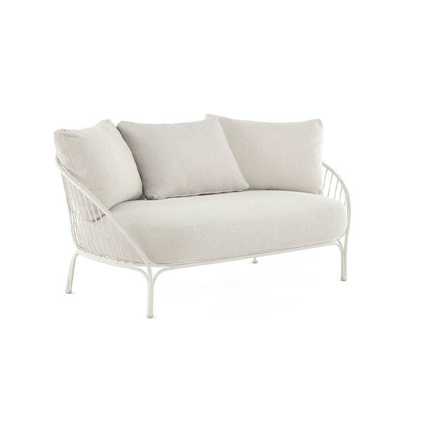 Kartell Hiray Sofa Med Hynder Hvidt Stel Med Hvide Hynder : Erling Christensen Møbler