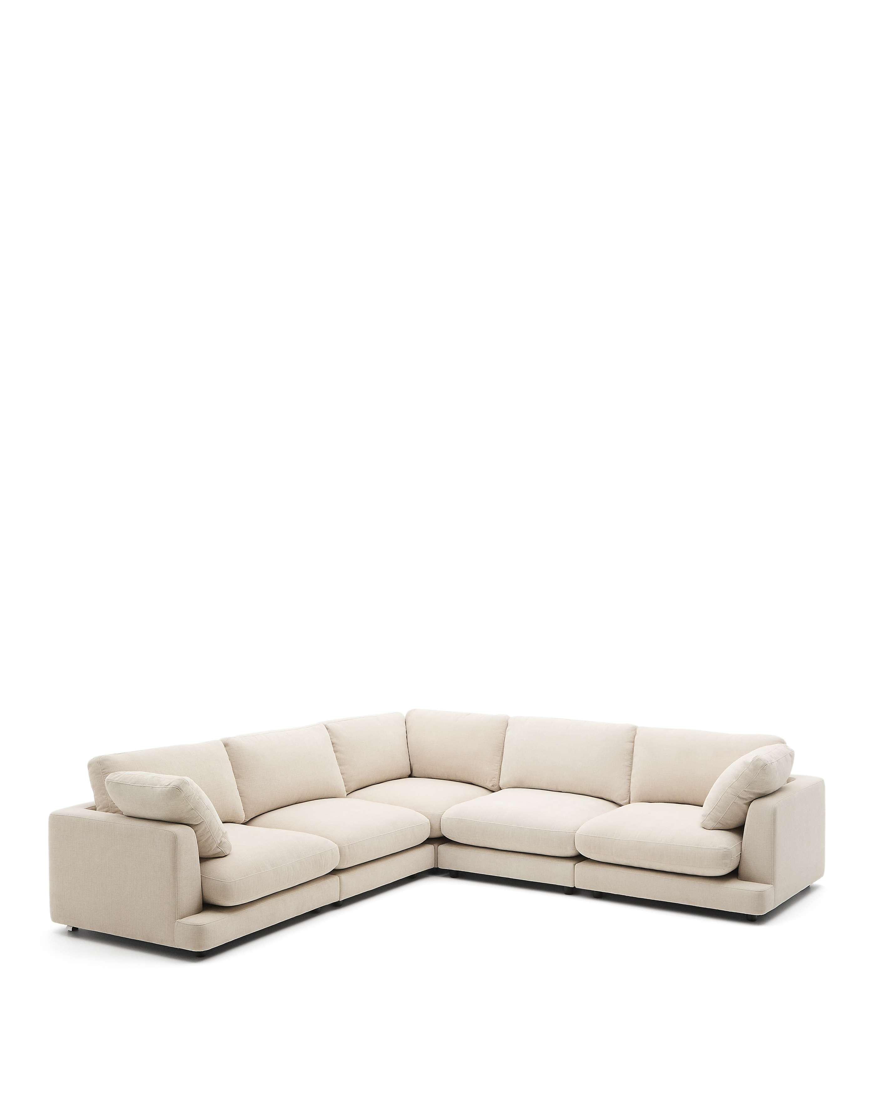Kave Home Gala Hjørnesofa Pers Beige Chenille 300x300cm