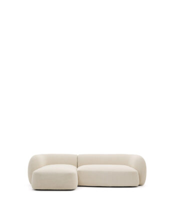 Kave Home Modular Martina Pers Sofa Venstre Chaiselong Creme Chenille :287cm