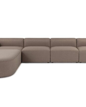 Nordvrk Mora Hjørnesofa Oval Brun Stof
