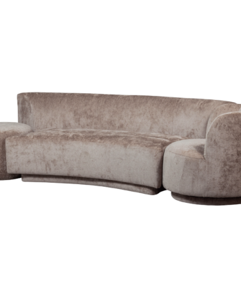 Woood Popular Kombi Pers Sofa Lænestol Puf Taupe Polyester