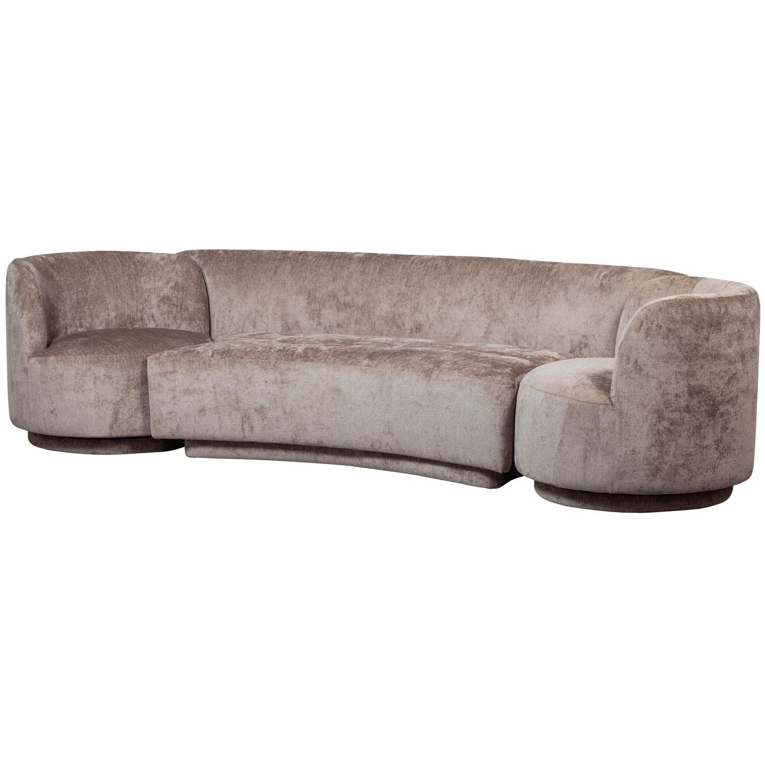 Woood Popular Kombi Pers Sofa Lænestole Taupe Polyester