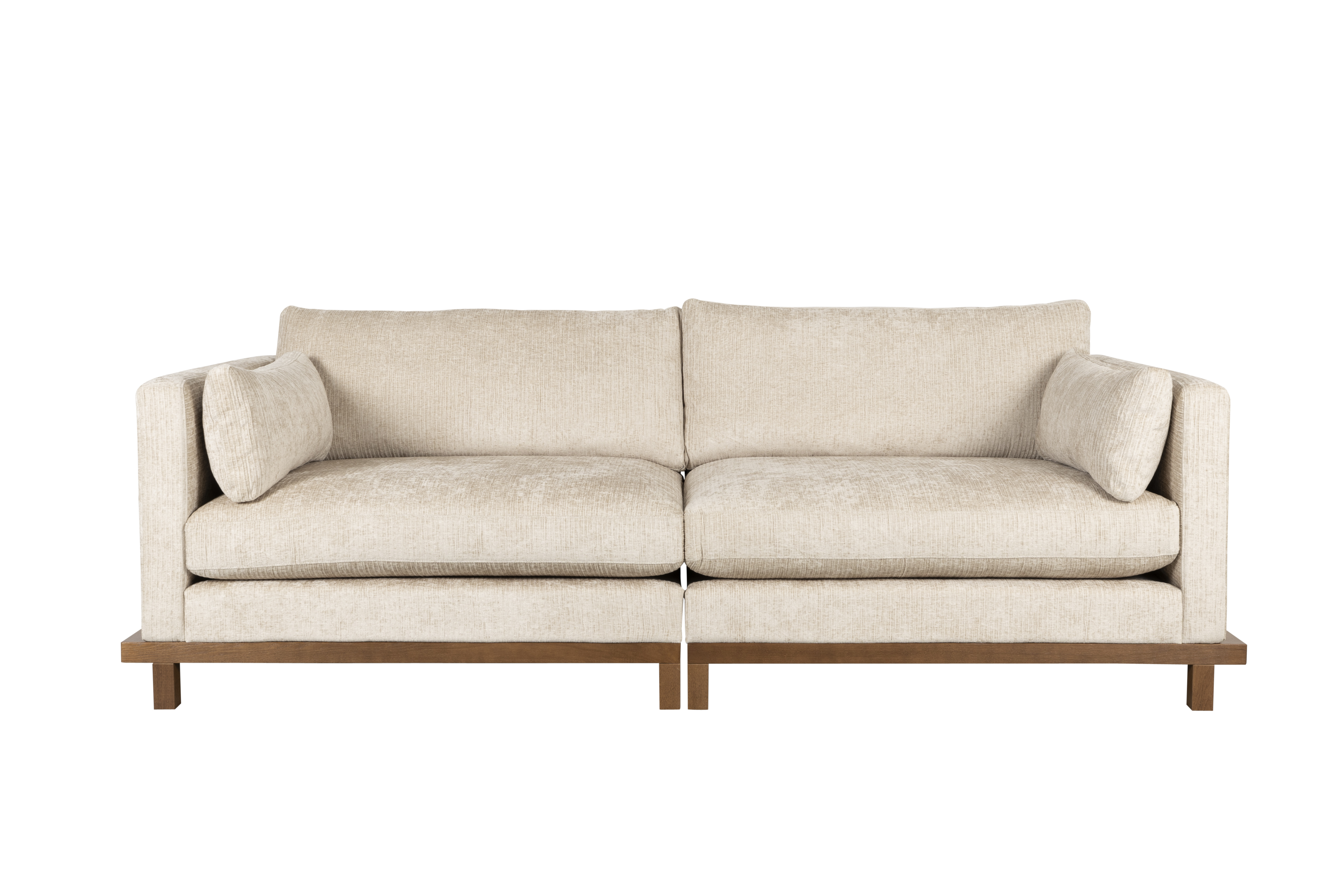 Zuiver Blossom Personers Sofa Sand Stof Egetræ