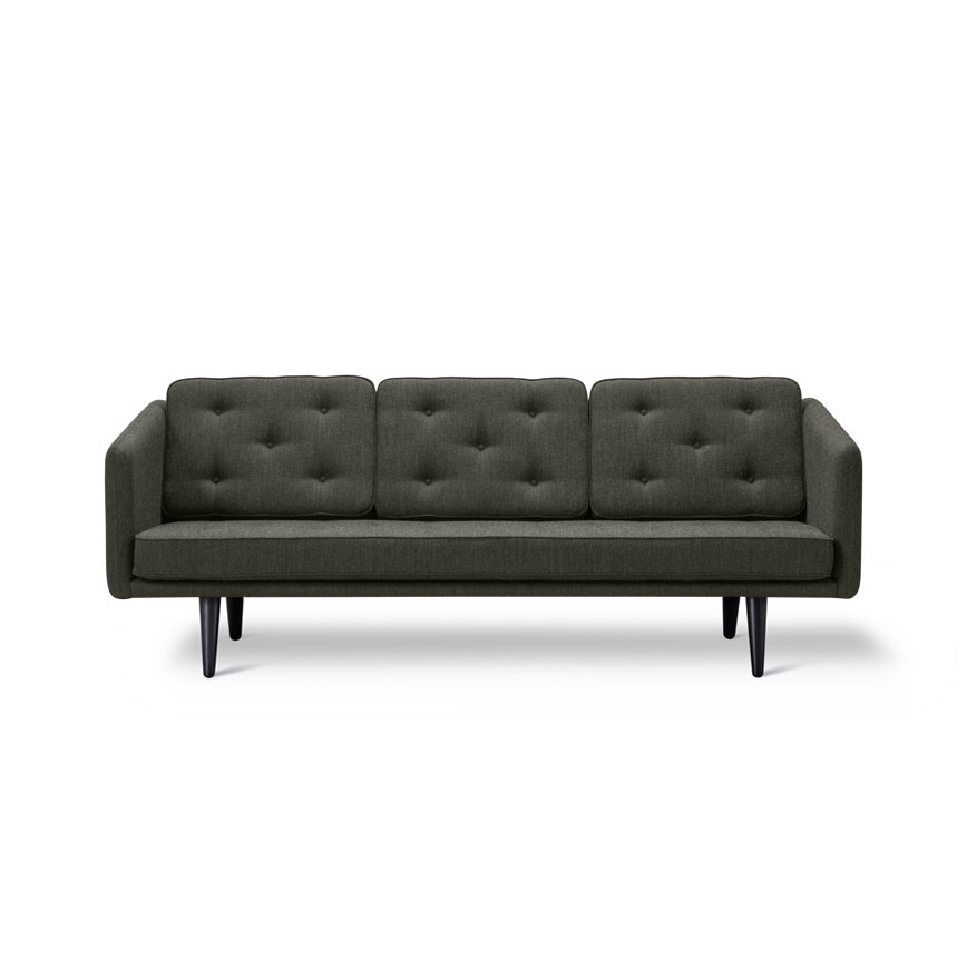 3pers Sofa Fiord 961 Ben: Sort Lak