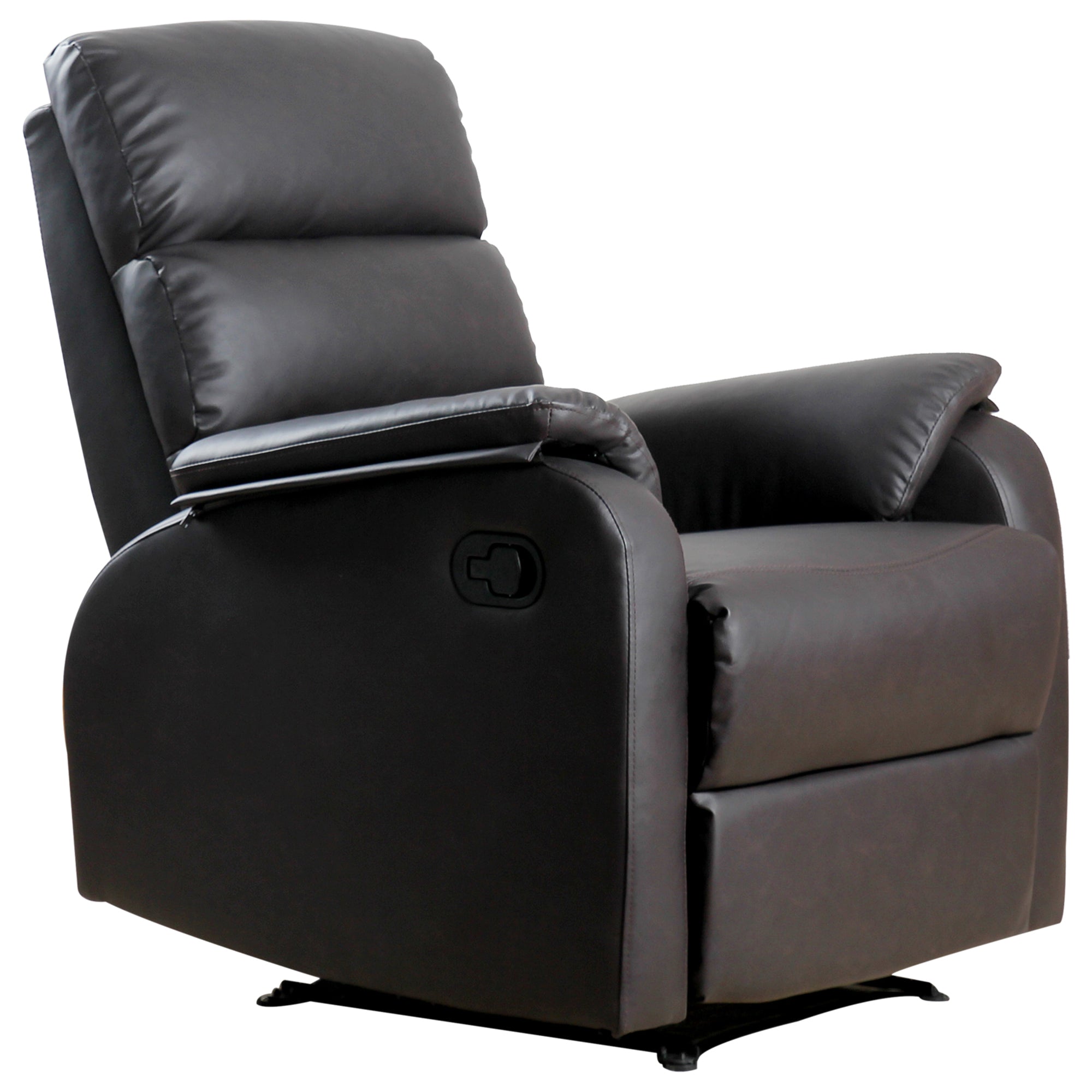 Afslappende Stol Stol Sofa Lænestol Hjørneskrivebord Med Cpu Stativ Justerbar Ergonomisk Kunstlæder Stål Brun