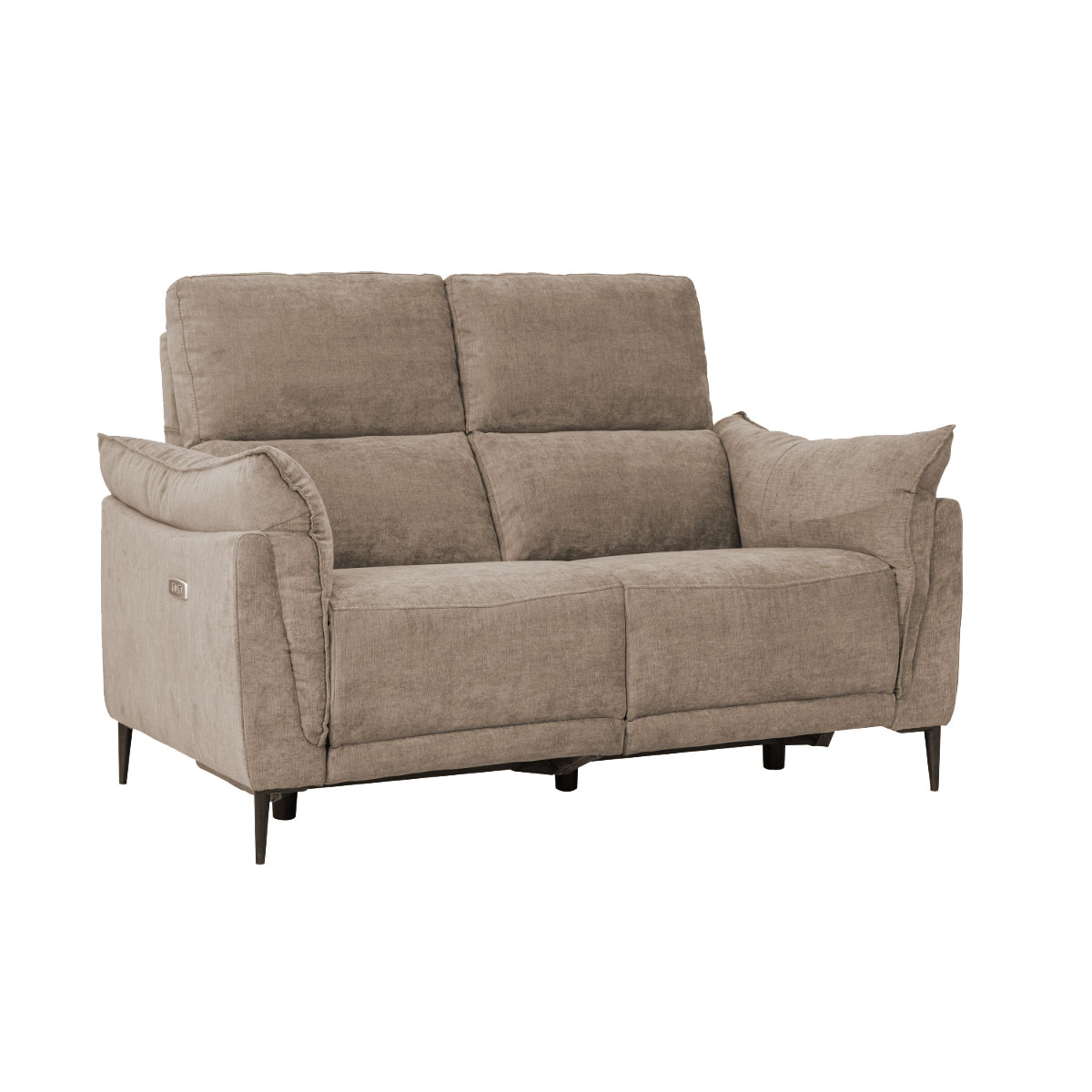 Barcelona 2pers Sofa Recliner Lys Brunt Stof