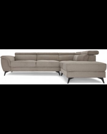 Beti Højrevendt Hjørnesofa Metal Polyester 283 217 Sort Beige