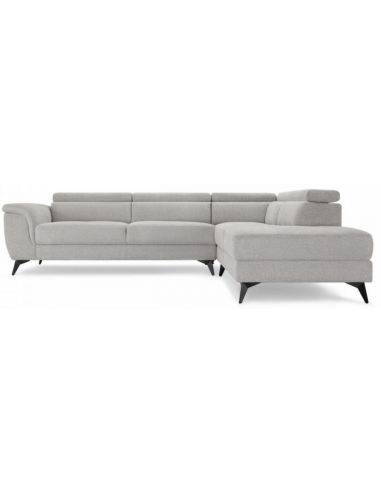 Beti Højrevendt Hjørnesofa Metal Polyester 283 217 Sort Grå