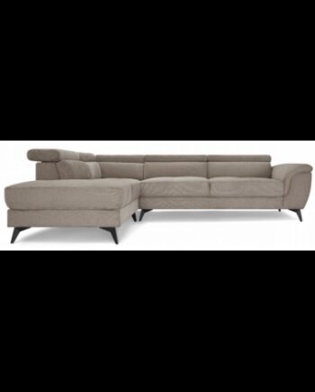 Beti Venstrevendt Hjørnesofa Metal Polyester 283 217 Sort Beige