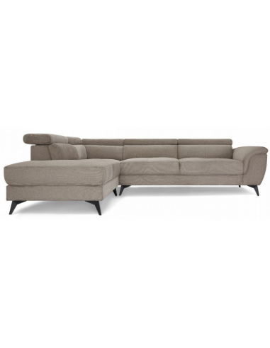 Beti Venstrevendt Hjørnesofa Metal Polyester 283 217 Sort Beige
