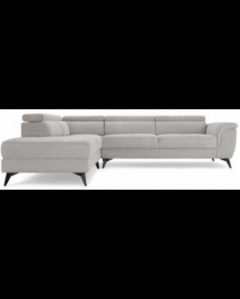 Beti Venstrevendt Hjørnesofa Metal Polyester 283 217 Sort Grå