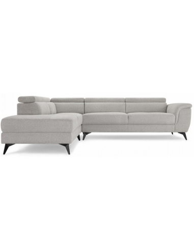 Beti Venstrevendt Hjørnesofa Metal Polyester 283 217 Sort Grå