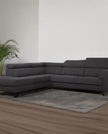 Billund Sofa Open End Venstrevendt Grå Stof  Møbelsalg