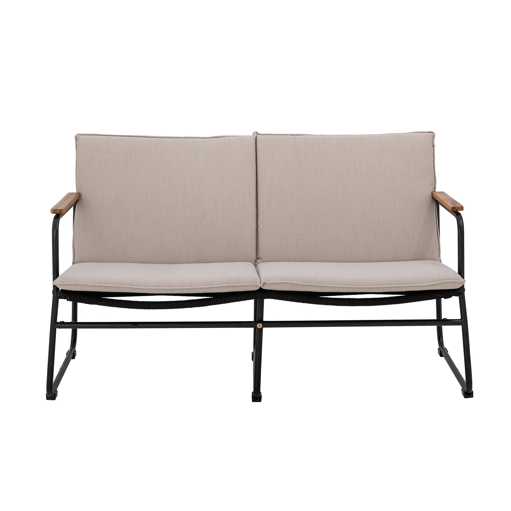 Bloomingville Hampton Sofa Sort Metal L125