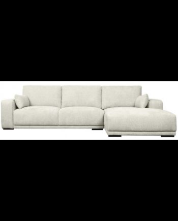 Cali Højrevendt Chaiselong Sofa Træ Polyester 305 173 Sort Beige