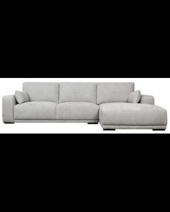Cali Højrevendt Chaiselong Sofa Træ Polyester 305 173 Sort Grå