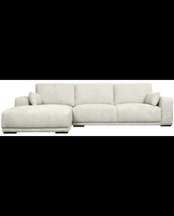 Cali Venstrevendt Chaiselong Sofa Træ Polyester 305 173 Sort Beige