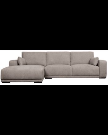 Cali Venstrevendt Chaiselong Sofa Træ Polyester 305 173 Sort Brun