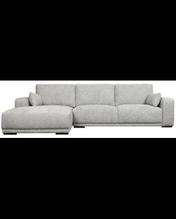 Cali Venstrevendt Chaiselong Sofa Træ Polyester 305 173 Sort Grå