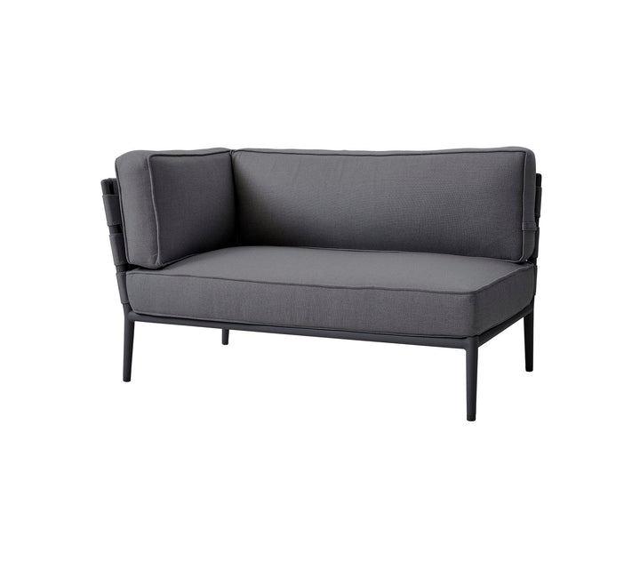 Cane Line Conic Sofa 2pers Højre Modul Light Grey 140