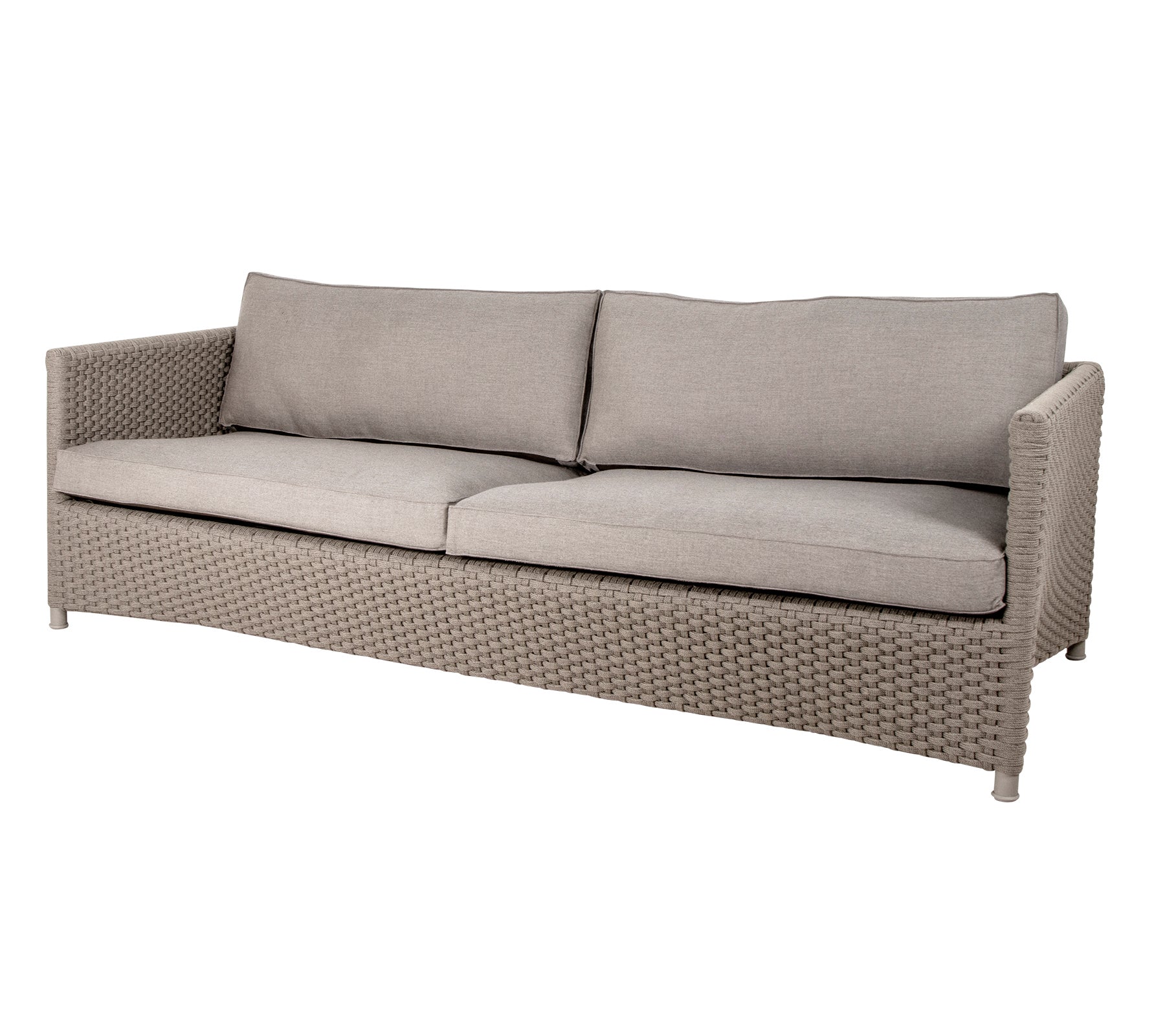 Cane Line Diamond Pers Sofa Taupe Weave 209