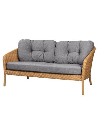 Cane Line Ocean Pers Sofa Flat Weave Natural Dark Grey : Erling Christensen Møbler