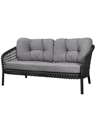 Cane Line Ocean Pers Sofa Soft Rope Dark Grey Dark Grey : Erling Christensen Møbler
